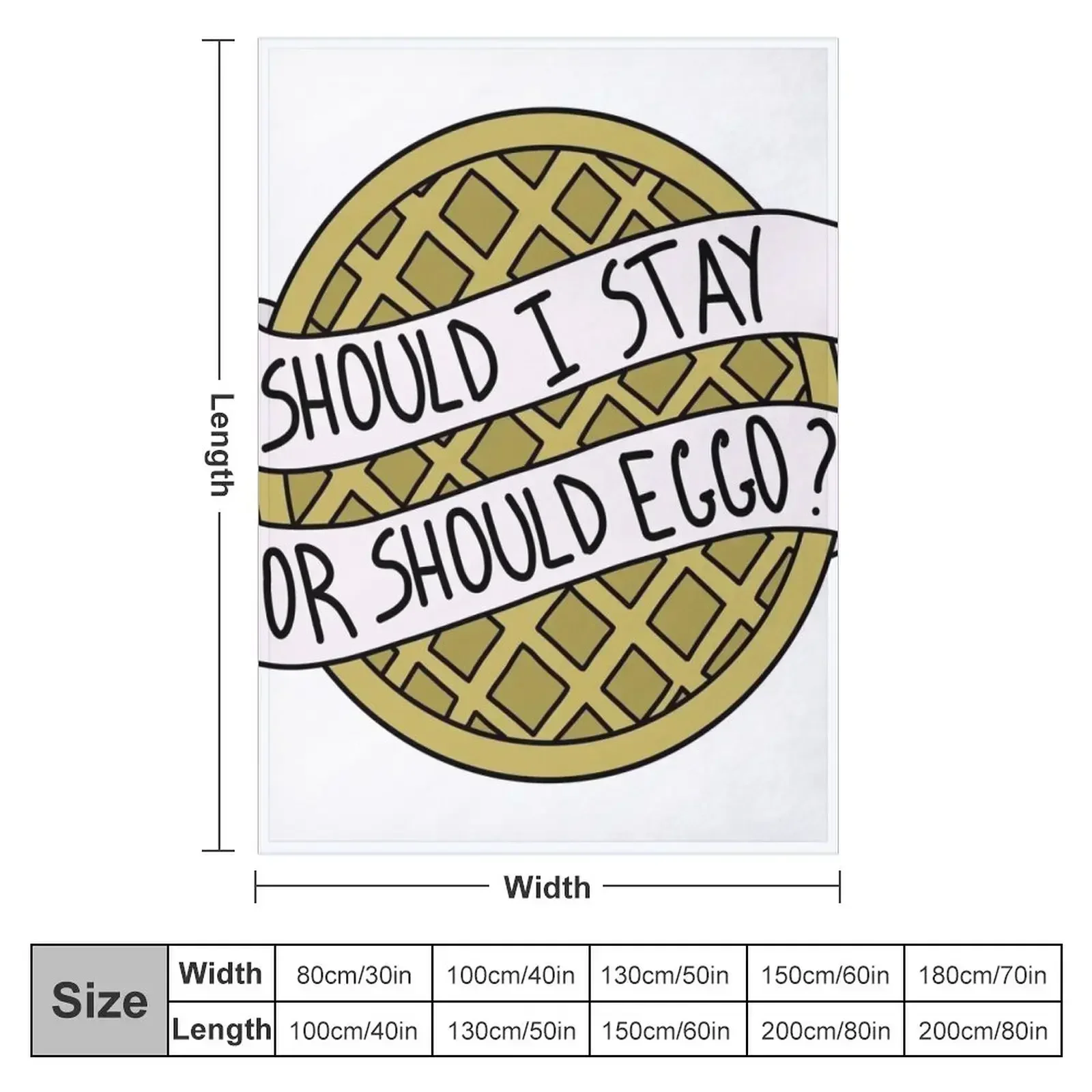 Should I Stay Or Should Eggo Throw Blanket Loose Warm Fashion Sofas Quilt Blankets
