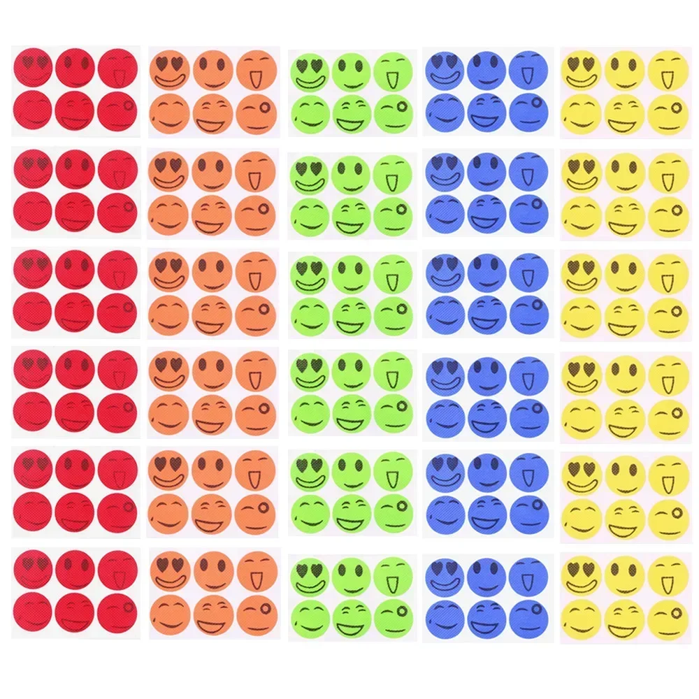 60/120 Pcs 100% Natural Non Toxic Stickers for Children Women Men Random Pattern Smiling Face Drive Repeller