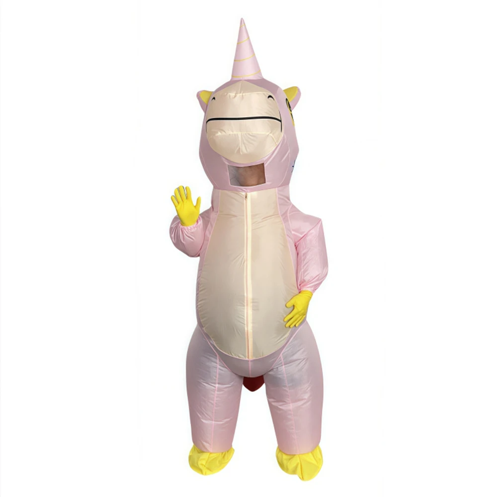 Aufblasbare bunte Einhorn Cosplay Kostüme blasen Halloween Weihnachten Karneval Thema Party Requisiten Geschenk ﻿