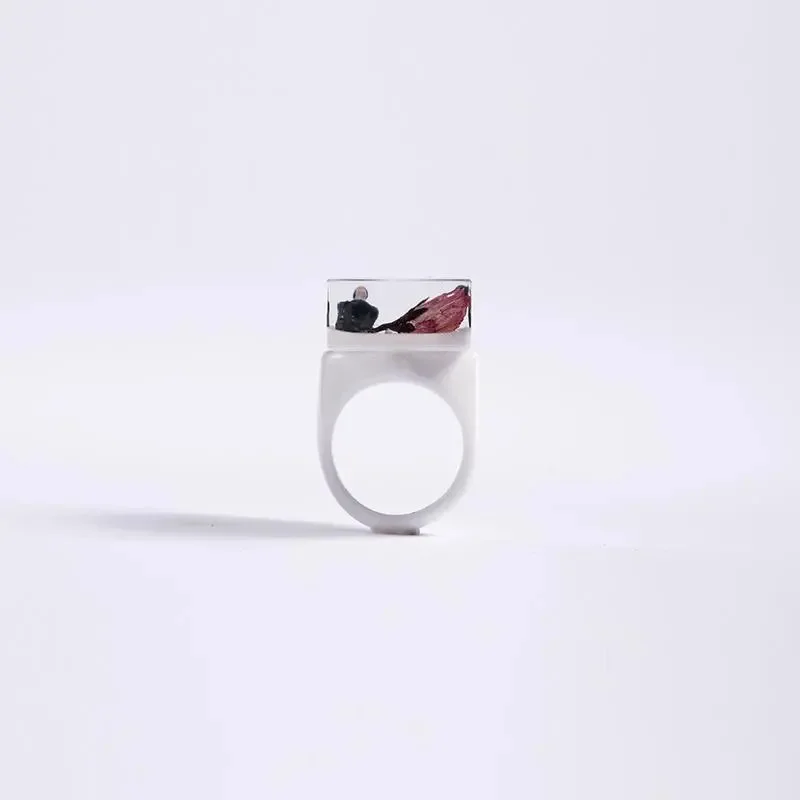 ZHUHE الراتنج الفن الدائري الهيب هوب روك نمط مجوهرات الإكسسوار للنساء الرجال هدايا الحفلات #4