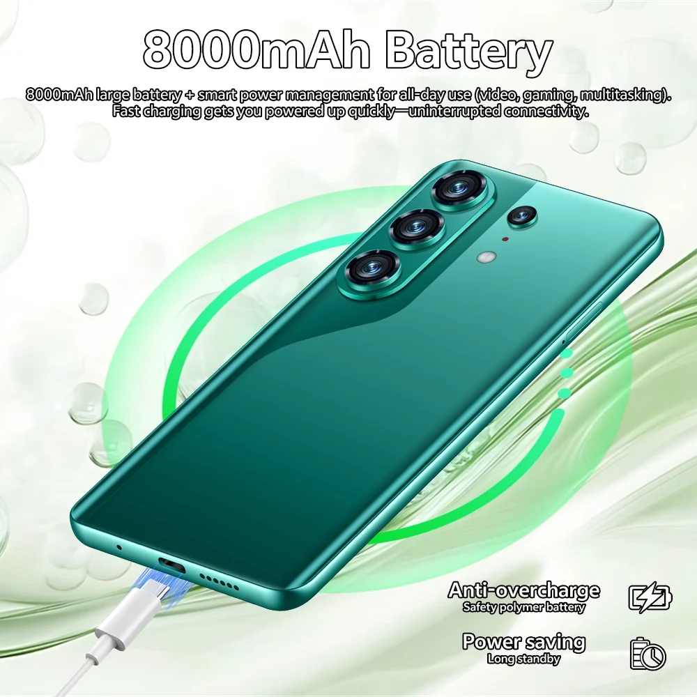 K-Touch Mobiltelefone C27 Ultra Smartphone Android 5G Dual SIM 7,3 Zoll Handy 22GB 2TB 8000mAh Octa-Core Entsperrt 16+48MP Kamera für Männer Frauen Geschenke