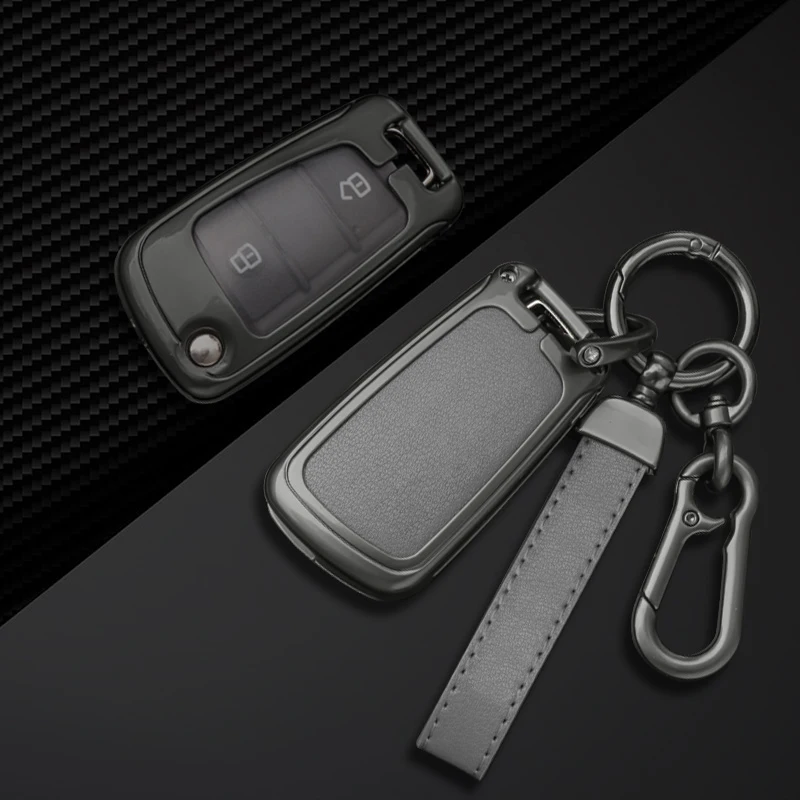 Zinc Alloy Remote Key Fob Case Cover Protector Shell for Isuzu Pickup DMAX Ruimai Mu-X Mu Ranger Keyless Keychain Accessories