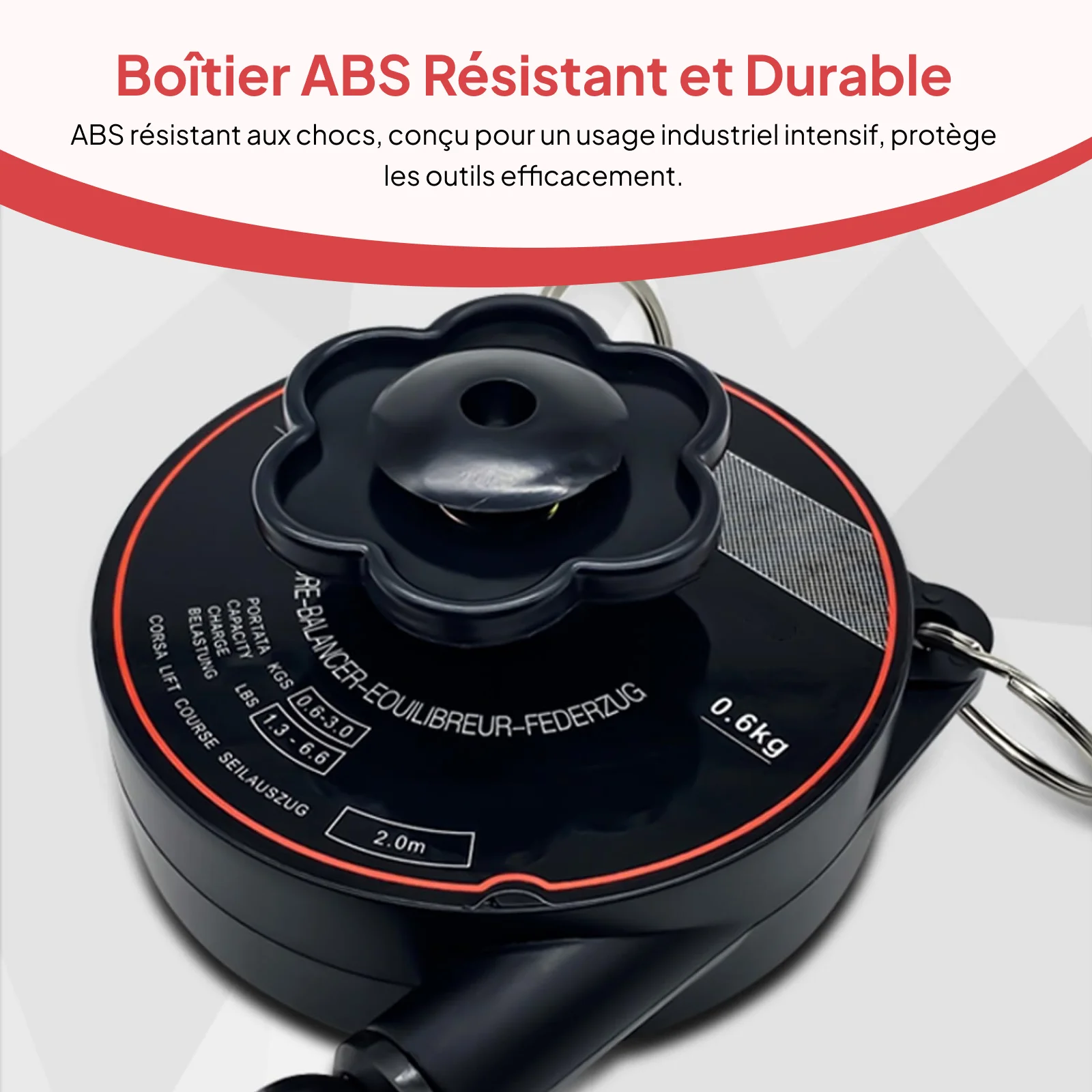 Adjustable Spring Balancer Retractor Hanging Tool Durable ABS Spare Parts for Pneumatic Electric Screwdriver and Welding