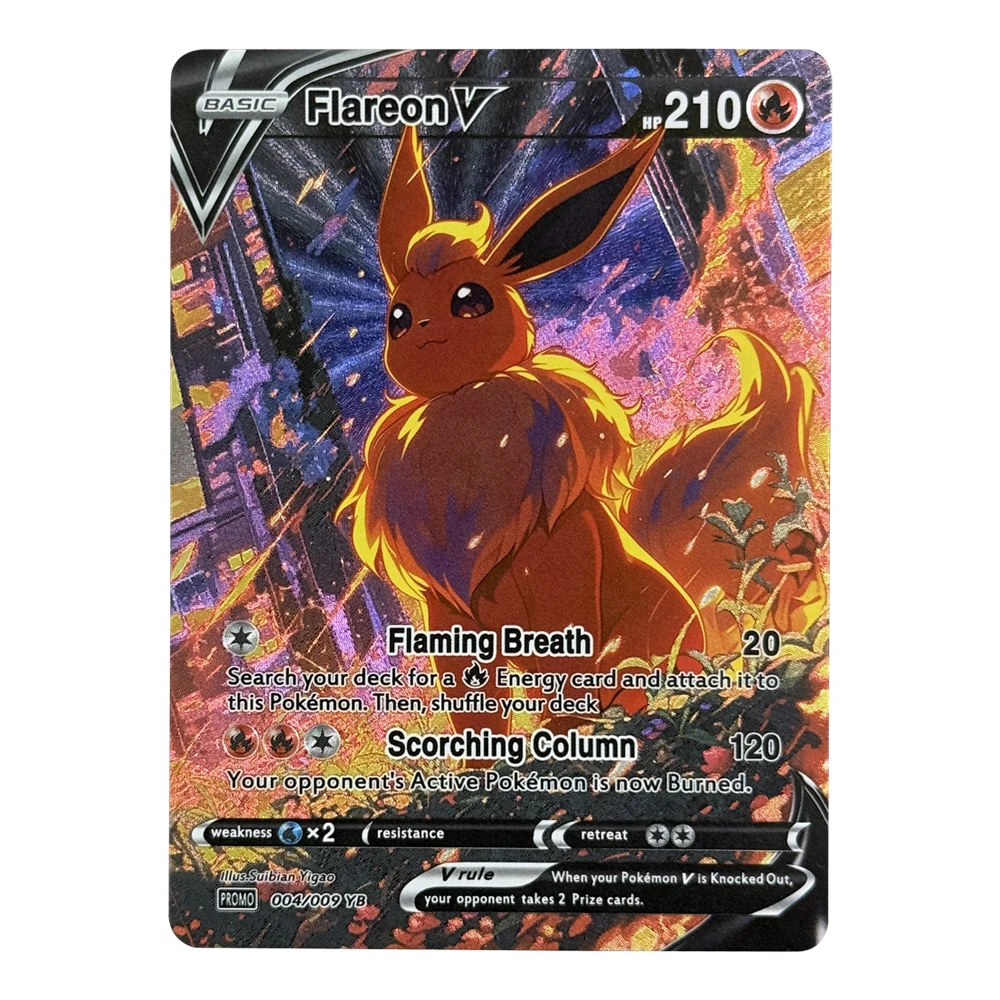 9 ชิ้น/เซ็ต DIY กระเป๋า Eevee V คอลเลกชันการ์ด Self made Umbreon Sylveon Vaporeon V Rapid PTCG อะนิเมะคอลเลกชันเกมการ์ดของขวัญ