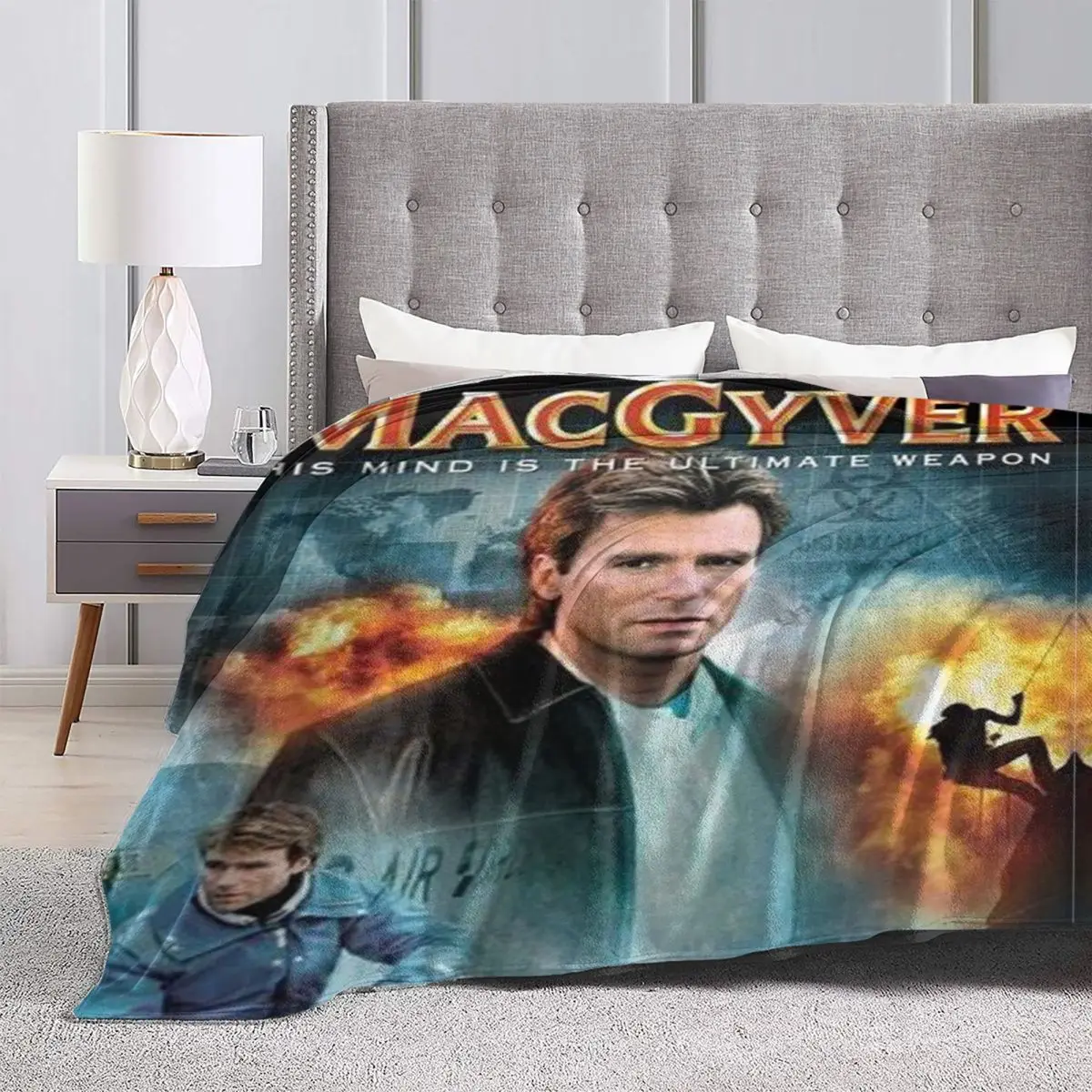 Фланелевое Одеяло MacGyver, качественное супертеплое одеяло для телевизора с изображением персонажа, зимнее офисное кресло, кресло