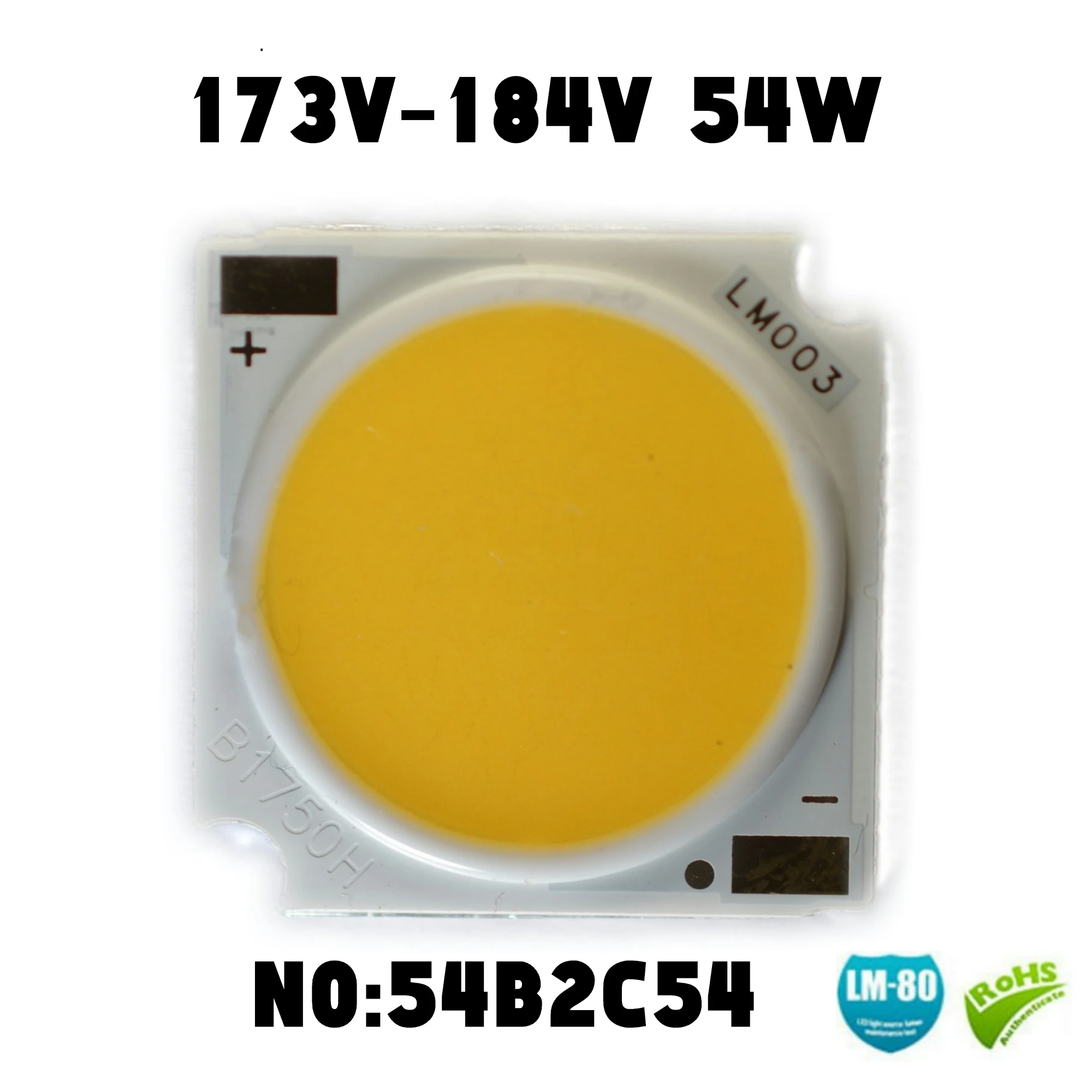 1pcs 16W 20W 30W 40W 50W MA Chip CRI=85 LED COB Light-Emitting Diode 19*19mm LED DIY LED Track Light Source Accessories