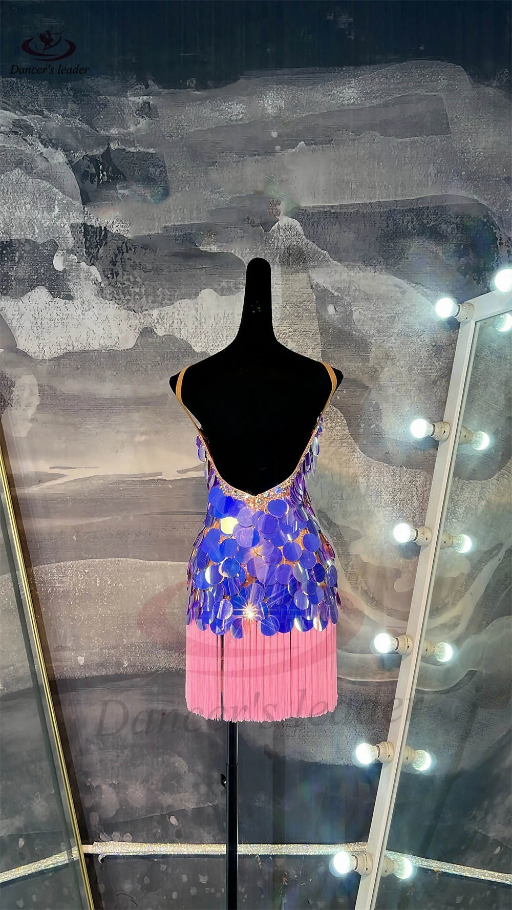 Danseuse latine pour enfants et adultes, haut de gamme, personnalisé, paillettes, pompon, bretelles, Tango, Samba, robe de spectacle en pierre AB