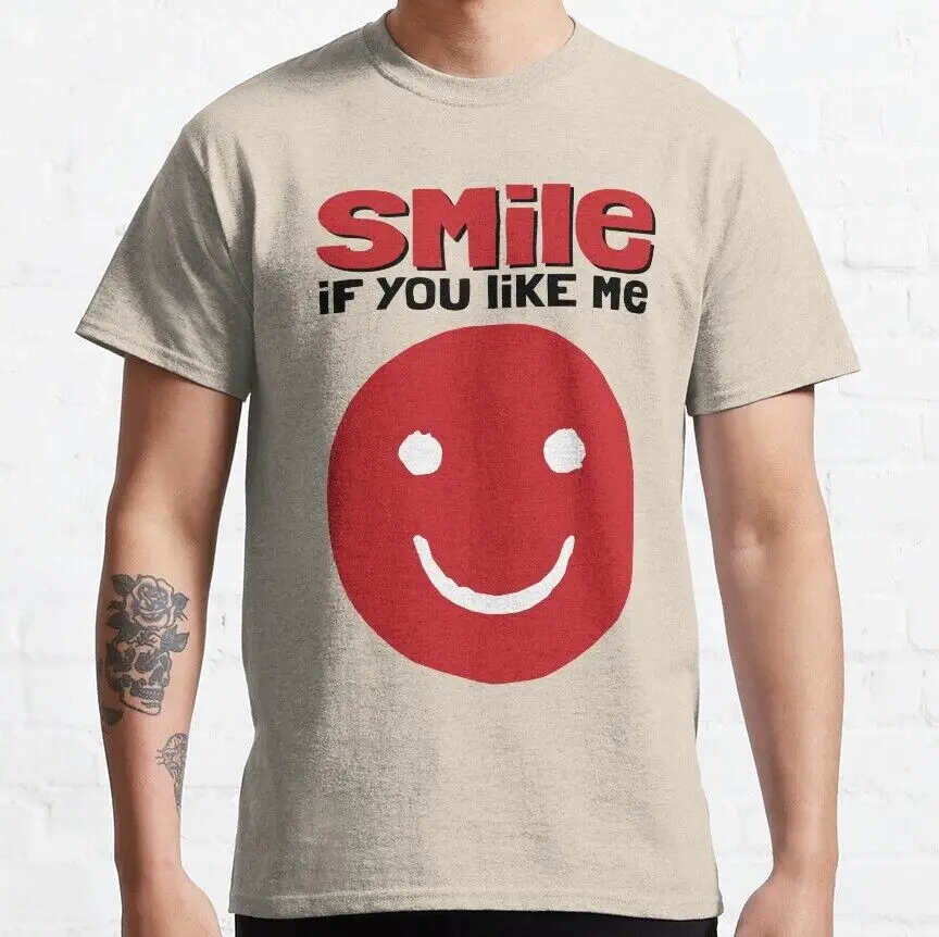 Vintage Smile, Keep Smiling Classic    Anime Graphic T-shirts unisex Short Sleeve