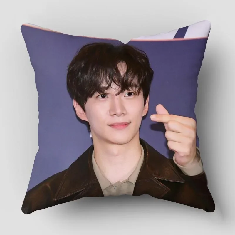 HEARMNY Lee Jun Ho Pillow Cover Bedroom Home Office Decorative Pillowcase Square Zipper Wedding Pillow cases Satin Fabric 0414