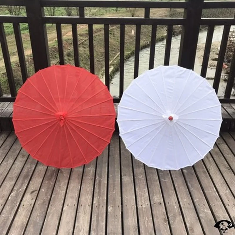 Diameter 20cm 30cm 40cm 60cm China Handmade solid color paper umbrella Outdoor wedding Party thanksgiving decorations for home