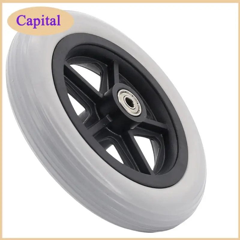 NEW Durable 6/7/8/10Inch Shopping Cart Wheels Anti Slip Replacement Travelling Trolley Caster Wear-resistant Solid Tire Wheel