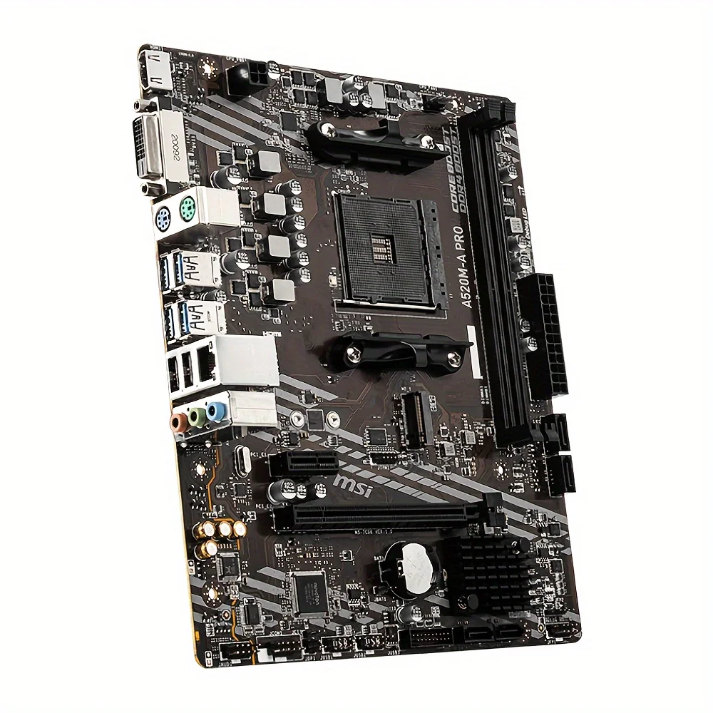 

MSI AMD A520 Socket AM4 A520M A PRO Материнская плата DDR4 M.2 USB3.2 STAT 3.0 SSD Audio Boost 4K Ultra HD placa mae