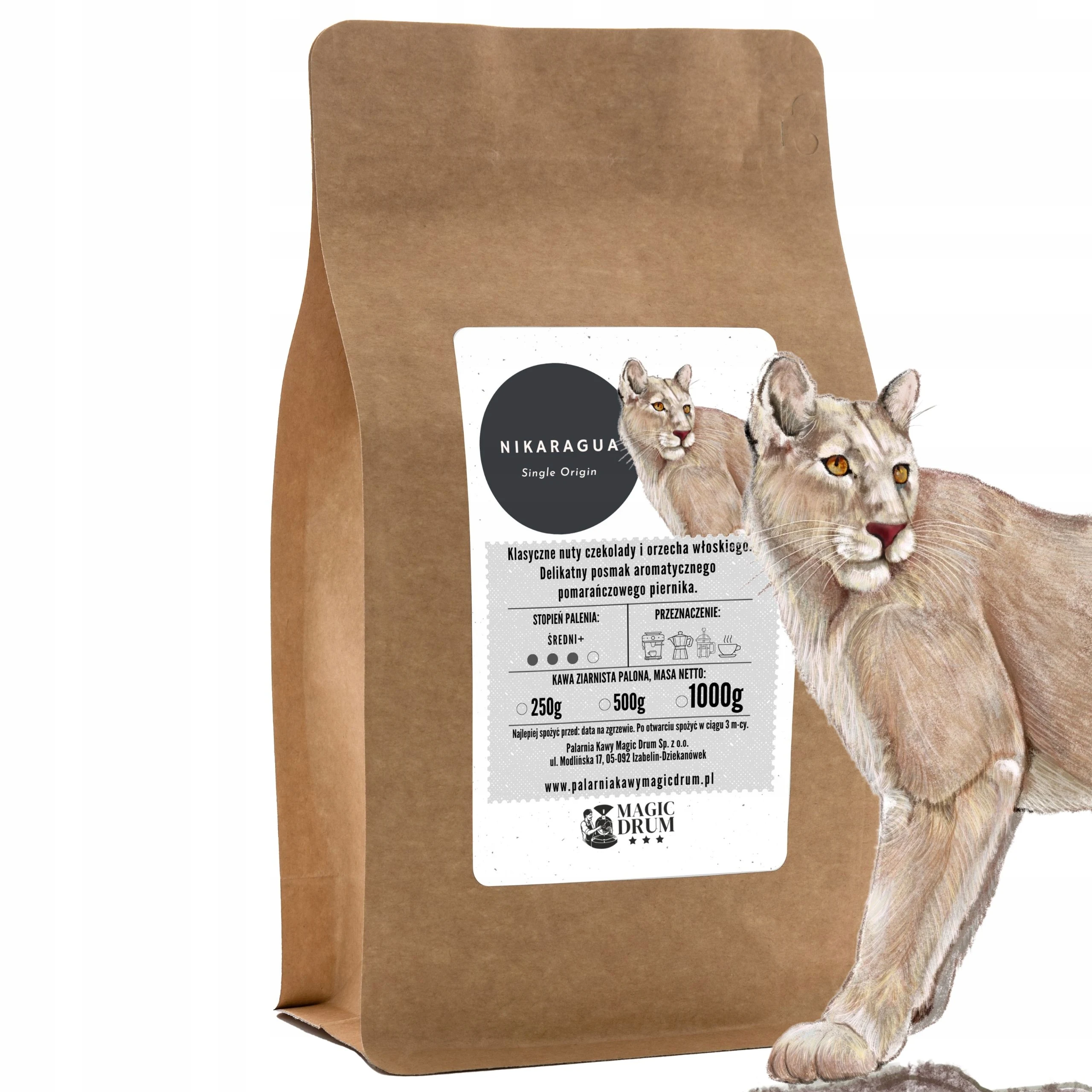 Kawa mielona Nikaragua 500 g świeżo palona arabica