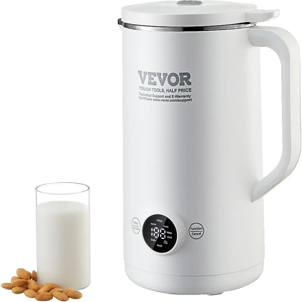 

2024 New Nut Milk Maker, 8-in-1 Soy Milk Maker with 8-Leaf Blades, 600 Ml/20 Oz Automatic Plant Based