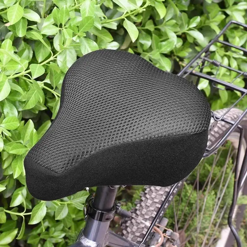 3D-Weiches Fahrradsitzkissen, waschbar, atmungsaktiv, bequemes Polster für Indoor-Spinning-Bikes und Heimtraining – Detail 4