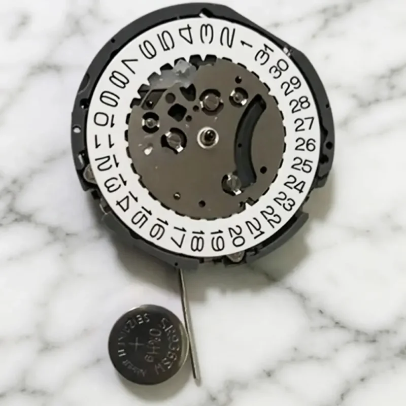 

VK63 Japanese importe seiko quartz movement24-hour 3-O'clock black and white calendar multi pin multifunctional watch movement