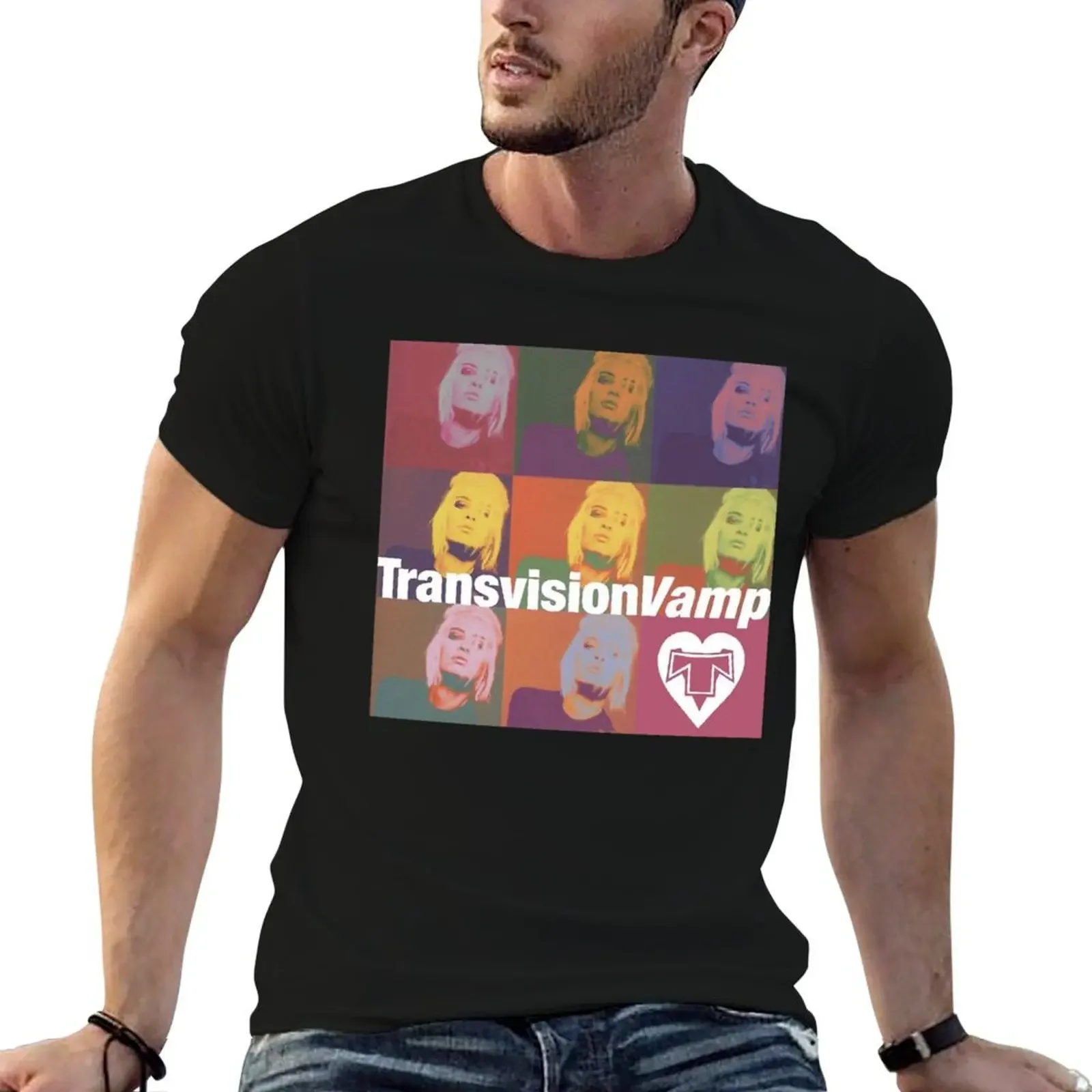 Retro Vintage Transvision Vamp Combed Cotton Fair Wear Approved T-Shirt new gifts and t-shirts customizeds luxury clothes men