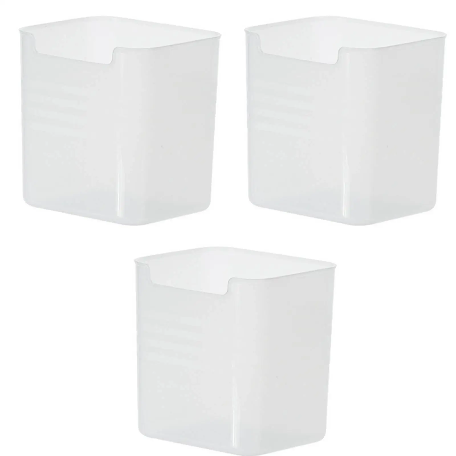 Fridge Door Storage Bin Food Grade Plastic Refrigerator Organizer for Sauce Packets Yogurt Snacks Clear Kitchen Container