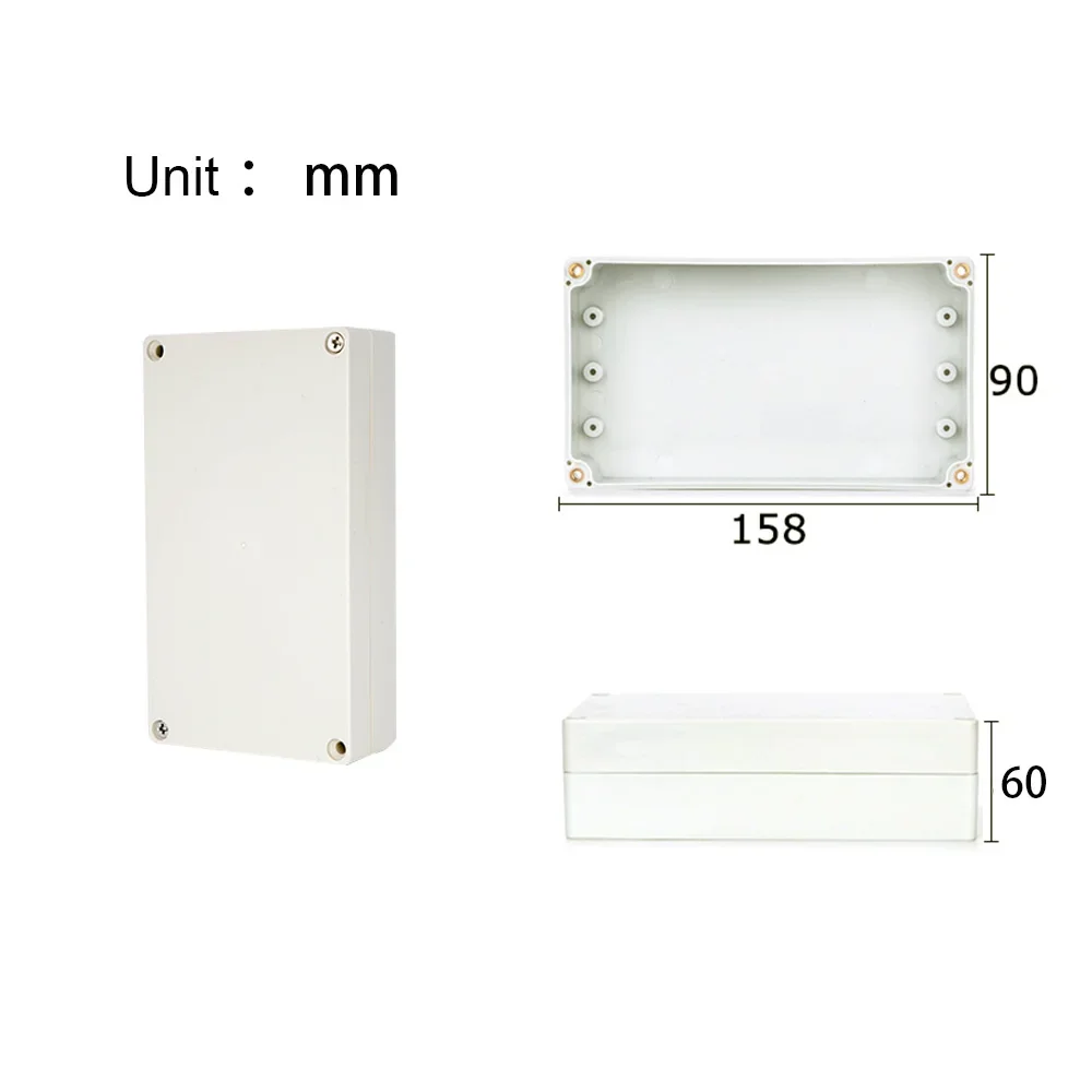 Projekt-Anschlussdose für Elektrokabel, Outdoor, DIY, versiegeltes IP67-Gehäuse, Kabelbox, 115 x 90 x 55 mm, wasserdichte elektronische Gehäuse