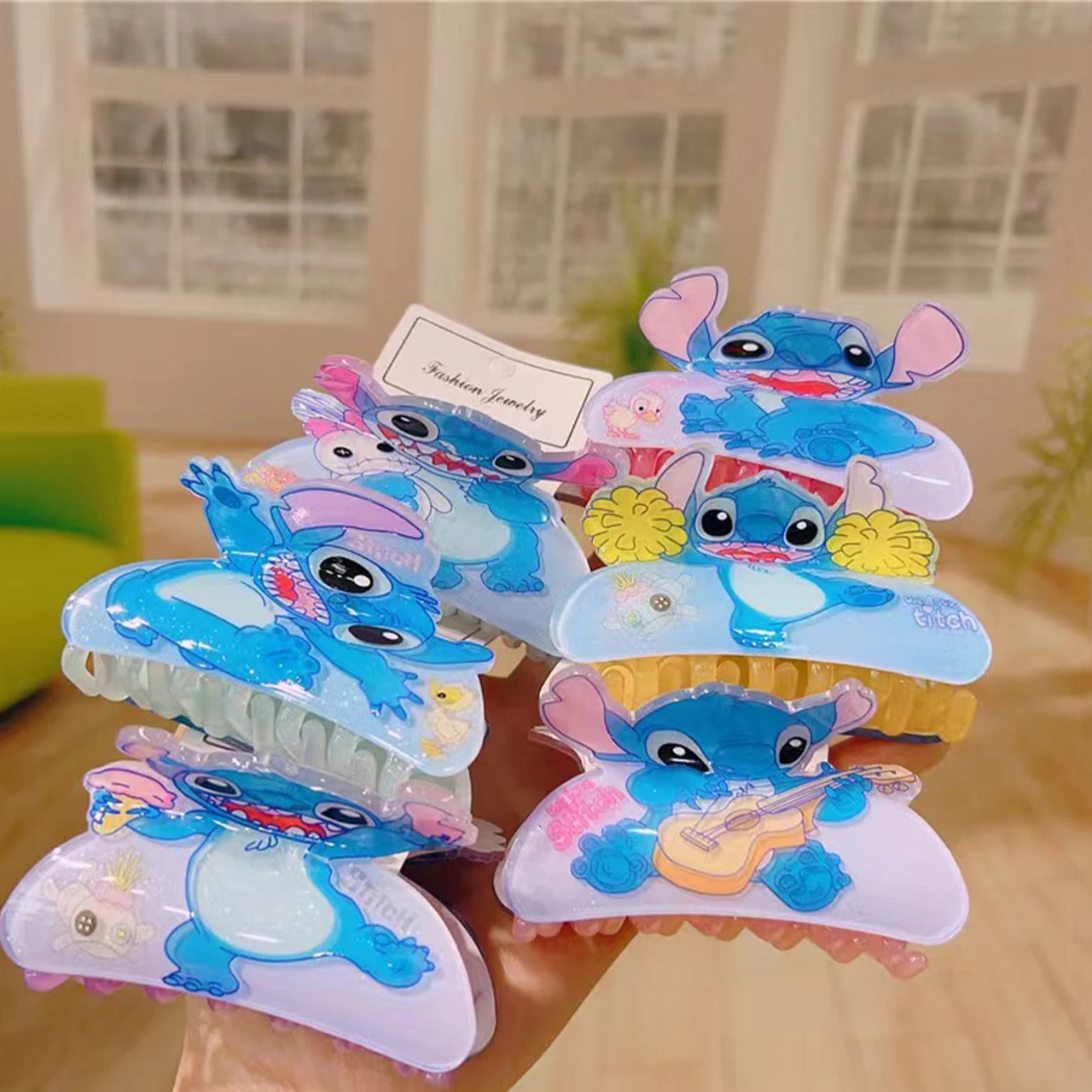 

1PC/6PCS Disney's cute Stitch hair claw, a multi-functional hair accessory hair claw
