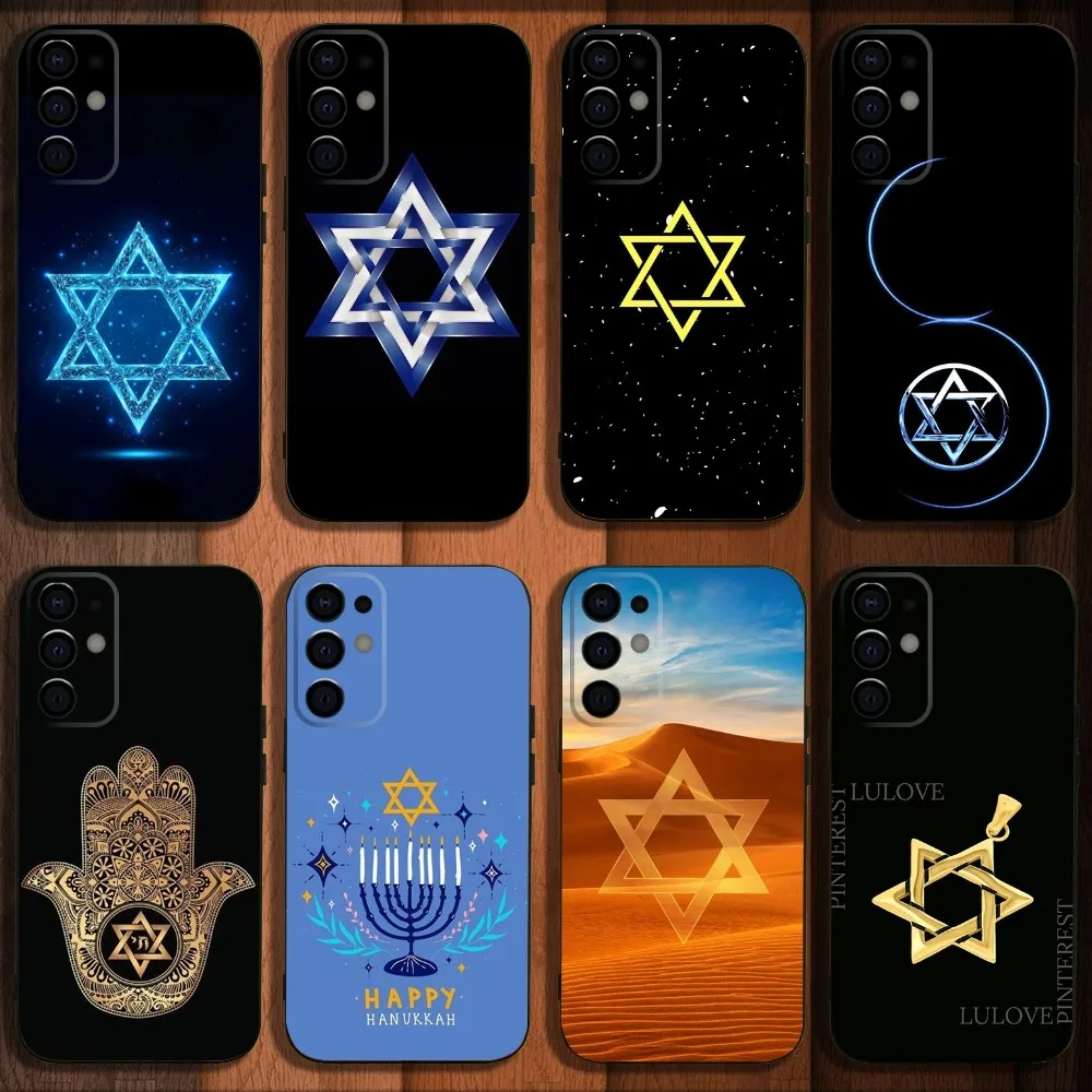 

David Jewish Star Symbol Phone Case For Samsung S24,S21,S22,S23,S30,Ultra,S20,Plus,Fe,Lite,Note,10,9,5G Black Soft Cover