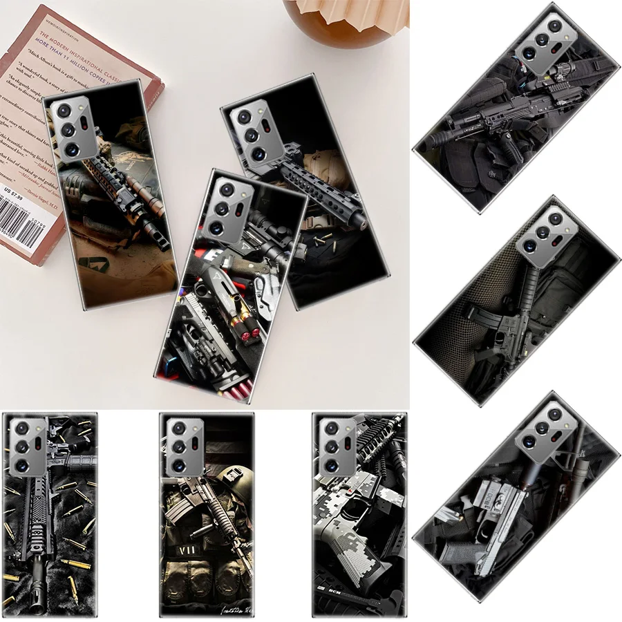 The Military Weapon Phone Case For Galaxy A14 A54 Samsung A71 A51 A41 A31 A21S A52S A72 A52 A32 A22 A12 A02S A42 A11 M11 A01 Cov