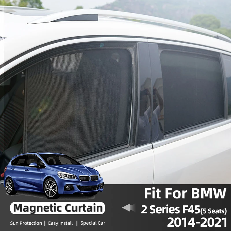 

For BMW 2 series F45 5 seats Active Tourer 2014-2022 Car Sunshade Shield Front Windshield Curtain Rear Side Window Sun Shade