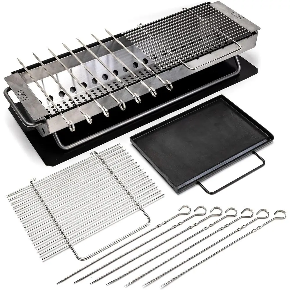 Parrilla Hibachi Japonesa de Carbón - Mesa Yakitori para Exteriores - Parrilla Konro Binchotan