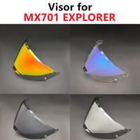 LS2 MX701 Helmet Visor for EXPLORER Motocross Rally Helmet Shield Off-road High Strength Anti-UV Faceshield Windshield