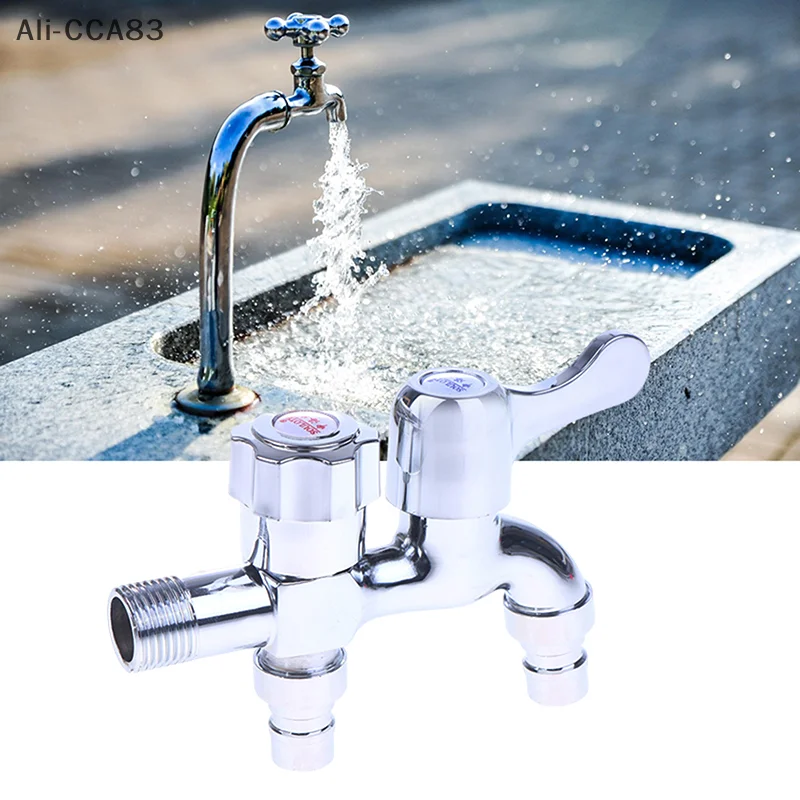 

Двойной выпуск воды из цинкового сплава, переключатель воды с краном, швабра «один в два выхода», стиральная машина для бассейна, двойные смесители для воды, аксессуары для ванной комнаты