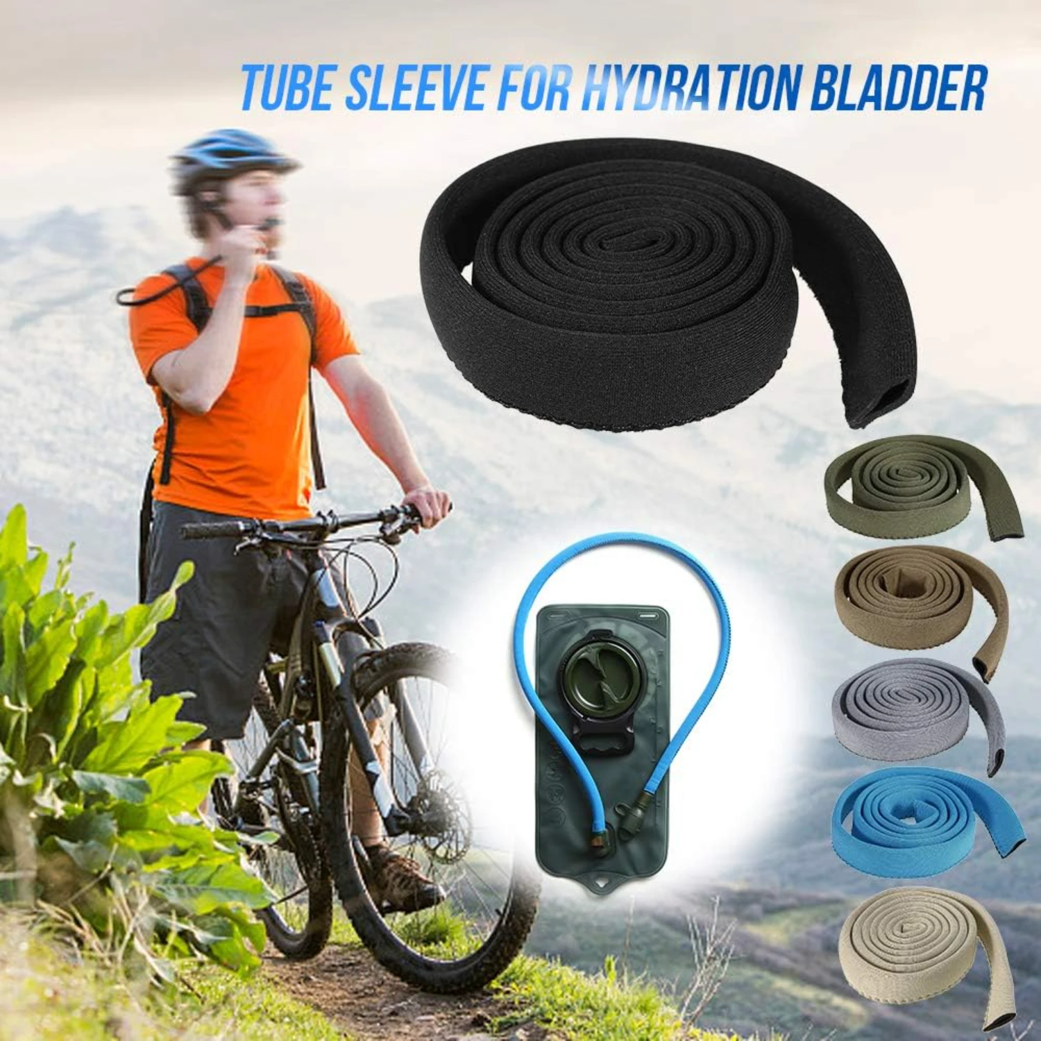 ¡Manténgase hidratado y elegante con una cubierta para vejiga de agua duradera y elegante: máxima comodidad y protección para aventureros al aire libre! B B B