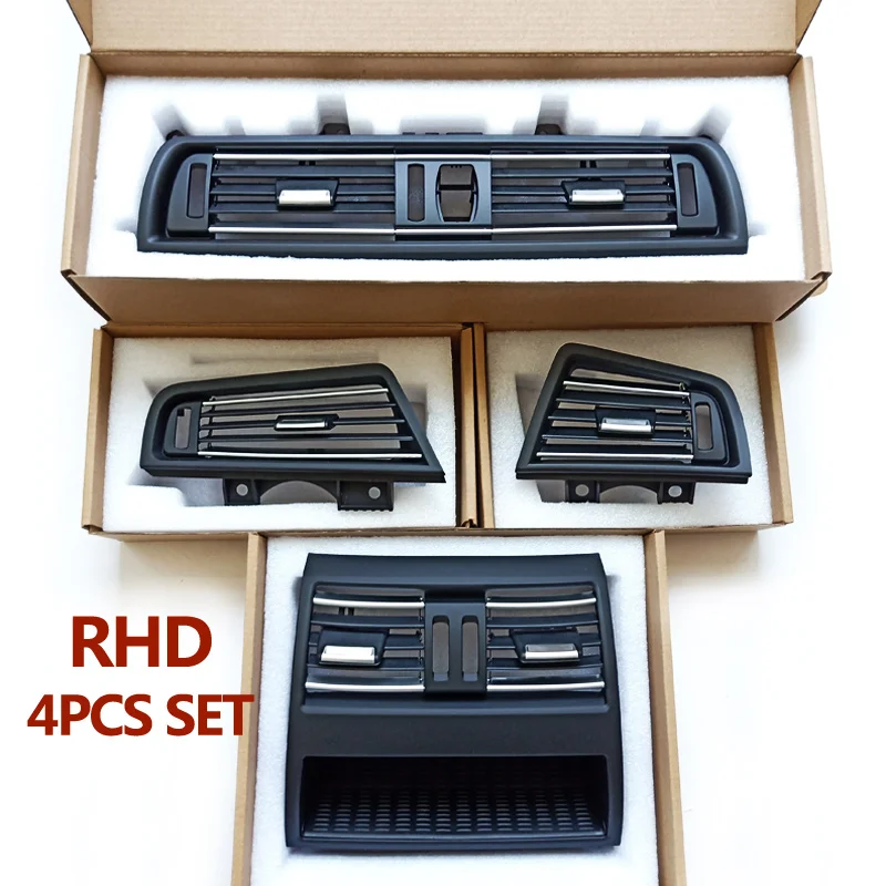 LHD RHD Car Accessories Chromed Air Vent Grille Outlet Cover Panel Replacement For BMW 5 Series F10 F11 520 525 528 530 535