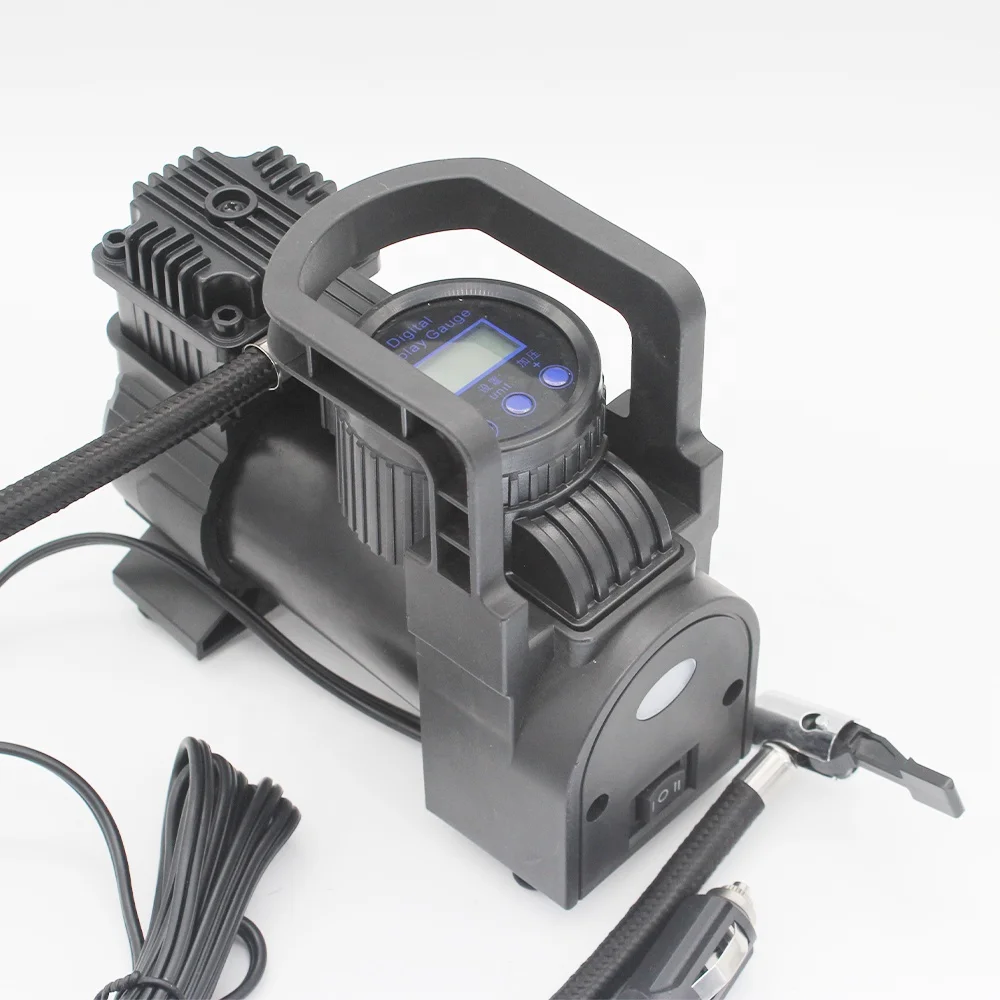 

Heavy Car Emergency Kit Double Cylinder Car Air Compressor Tire Pump Auto Air Inflator Popular