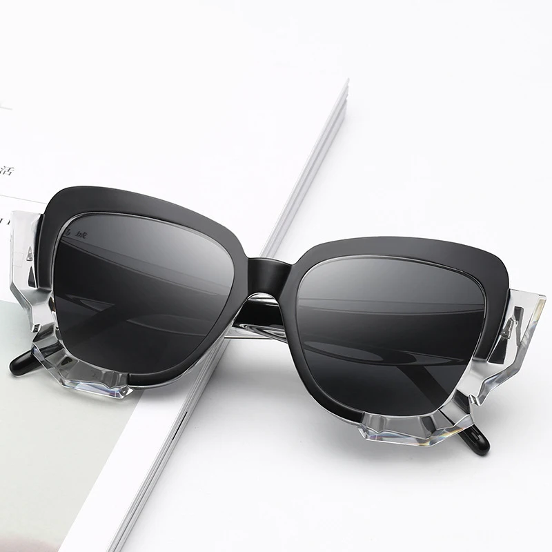

2022 New Trend Sunglasses Women Irregular Frame All-match Fashion Sunglasses Metal Hinge Electroplating Technology for Ladies
