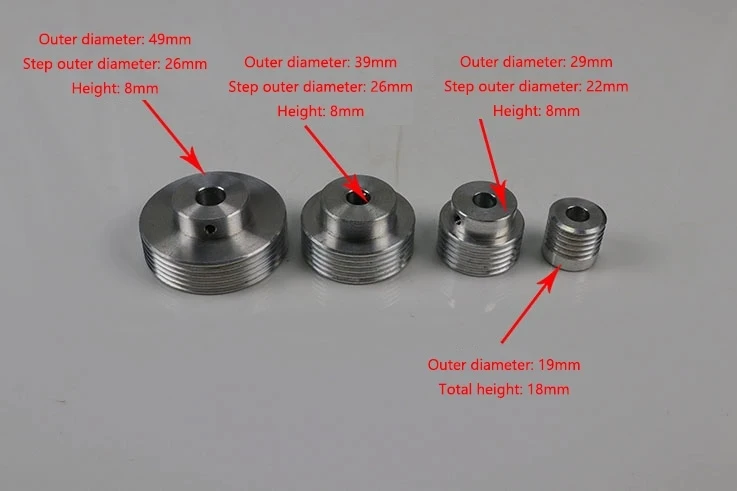 NEW Multi-groove Wedge Belt Pulley PJ Micro Table Saw Drill Lathe Bead Machine Motor Spindle Tailstock Thimble Tool Post