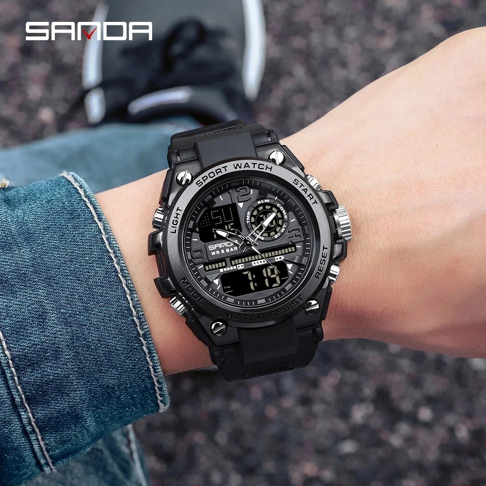 2024 Top Brand Men\'s Watches 5ATM Waterproof Sports Military Wristwatch Quartz Watches for Men Clock Relogio Masculino 6024