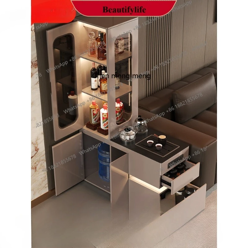 

Living room wall locker household display wine cabinet light luxury sofa side storage partition cabinet