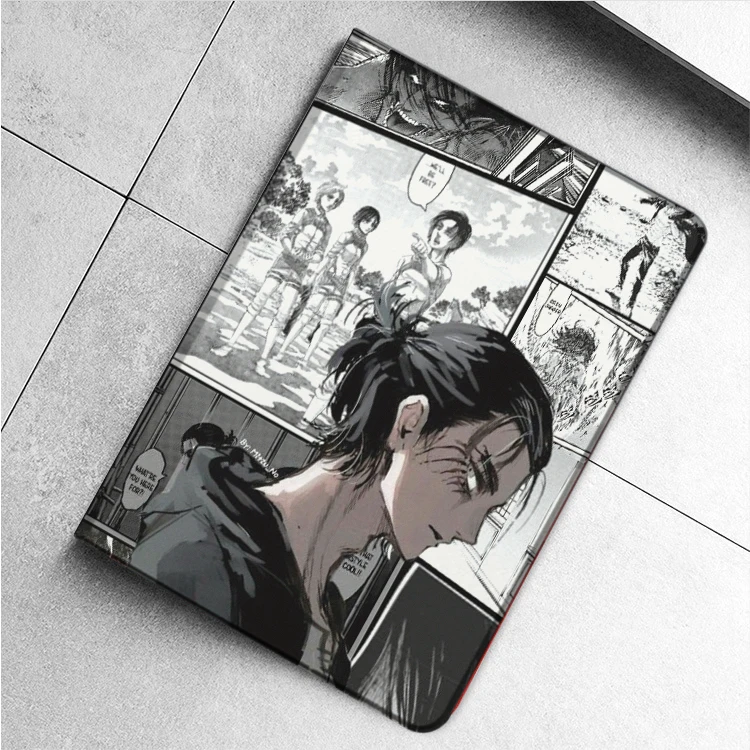 Attack on Titan  Eren Jaeger Case For iPad 10.2 7th 8th Air 2 3 Mini 1 2 3 5 Case Luxury Silicone For iPad Air 4 iPad Pro11 Case