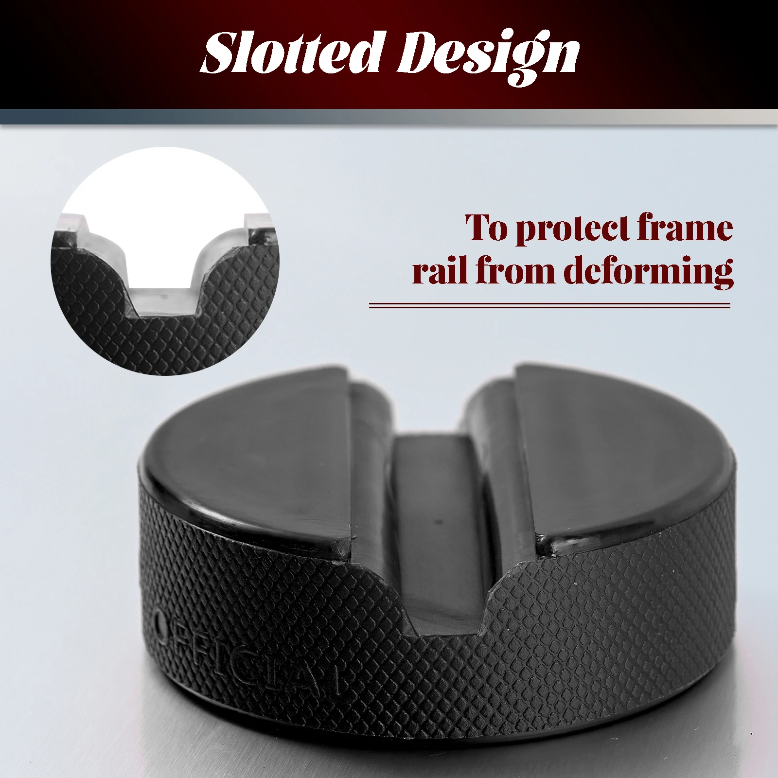 4Pcs Car Floor Slotted Rubber Jack Pad Frame Protector Adapter Jacking Pinch Weld Side Lifting Disk Guard For VW SEAT SKODA AUDI