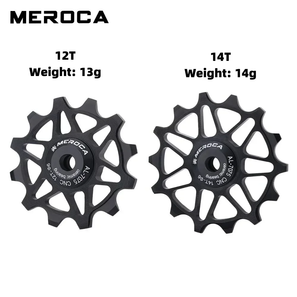 12 14T Road Bike Ceramic Bearing Pulley 8V 9V 10V 11v Rear Derailleur Guide Wheel for Sram Shimano Mountain Bike Derailleur