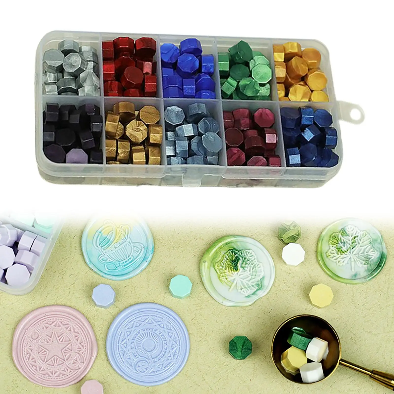 2x200 Pieces Beads Sealing Making Tools DIY for Gift Wrapping Cards Envelopes Sealing Stamp Melts Stamp