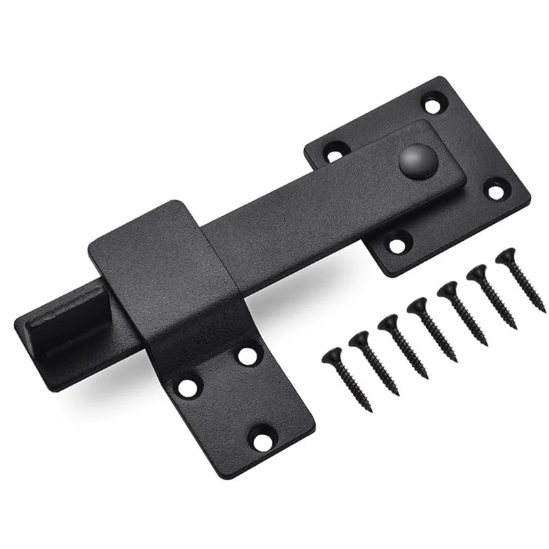 الوجه بوابة قفل بمزلاج الذاتي قفل قابل للتعديل قفل باب الحظيرة السلامة ريفي قفل البوابة سياج خشبي خزانة أبواب منزلقة الأجهزة #6