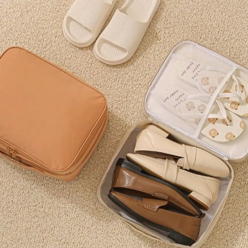 

Handheld Travel Shoe Bag Large Capacity Mildew-proof Shoes Storage Bag Dustproof with Zipper Suitcase Organizer Shoe Box