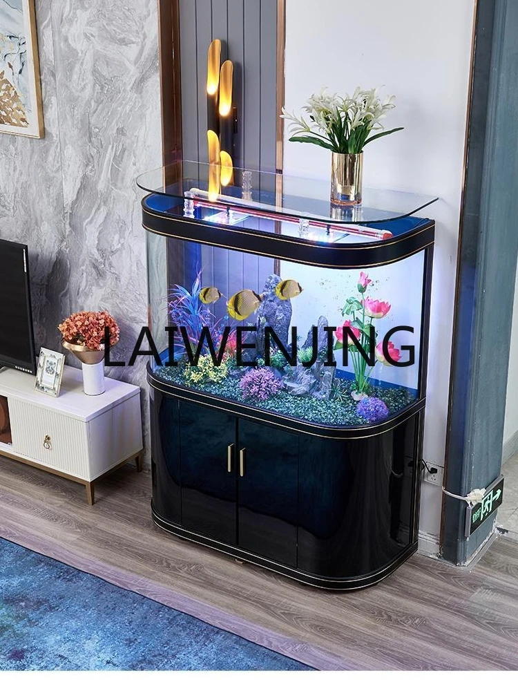 Fish Tank Living Room Screen Household Glass Change Water Bottom Filter Mute Light Luxury Medium Aquarium