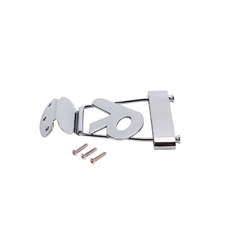 for 6 String Trapeze Tailpiece Adjustable Guitar Tailpiece Bridge with Screws for Archtop Jazz Bass Guitar