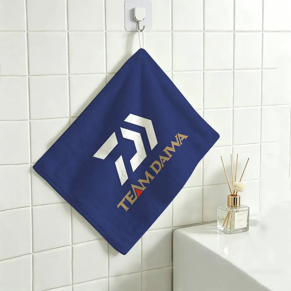 D-DaiwaS Fishing Logo Handtuch aus Polyester-Baumwolle, zum Aufhängen, langlebig für den Einsatz im Haushalt, im Restaurant, in der Toilette – Detail 9