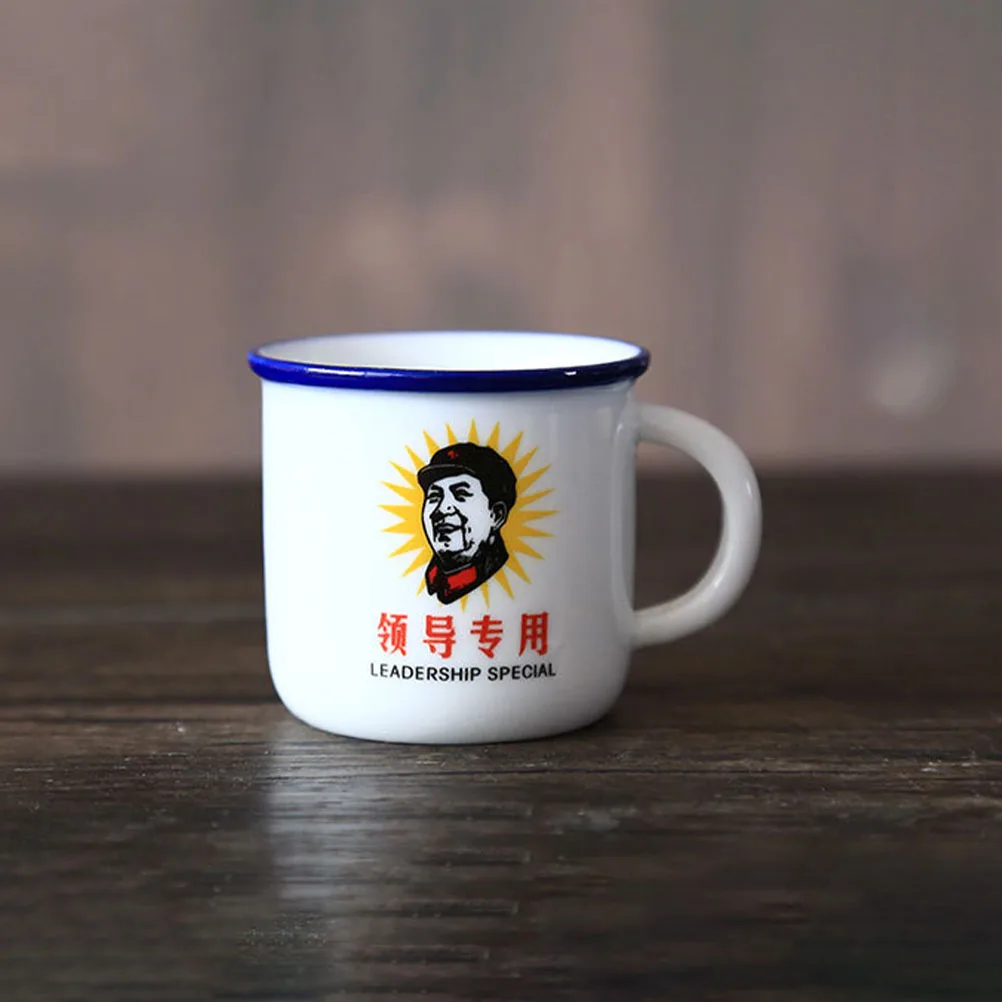 

6 шт., бытовая эмалированная кружка, прочная долговечная изолированная чашка в винтажном стиле для хранения горячих напитков, эмалированная чашка, китайская кружка для воды