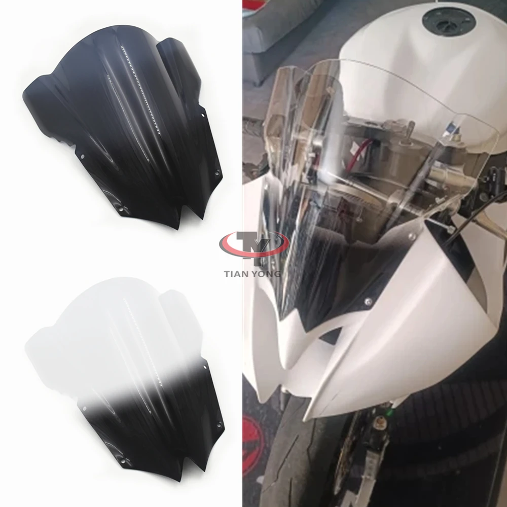 Motorcycle Wind Deflectore Smoke Black For Yamaha YZF600 R6 2008-2009-2010-2011-2012-2013-2014 Gradient Windscreen Windshield