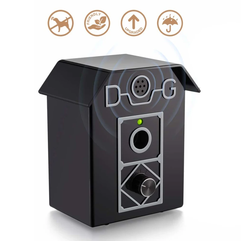 Outdoor Ultrasonic Dog Repeller Waterproof Anti-Bark Device Stop Dog Barking Pet Training System Outdoor Bark Control