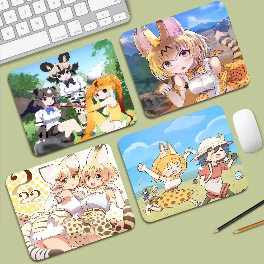 Cute Cartoon Kemono Friends Game Small Mousepad Computer Desk Mat Table Keyboard Pad Laptop Cushion Non-slip Deskpad